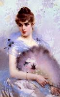 Vittorio Matteo Corcos - The Featherbed Fan